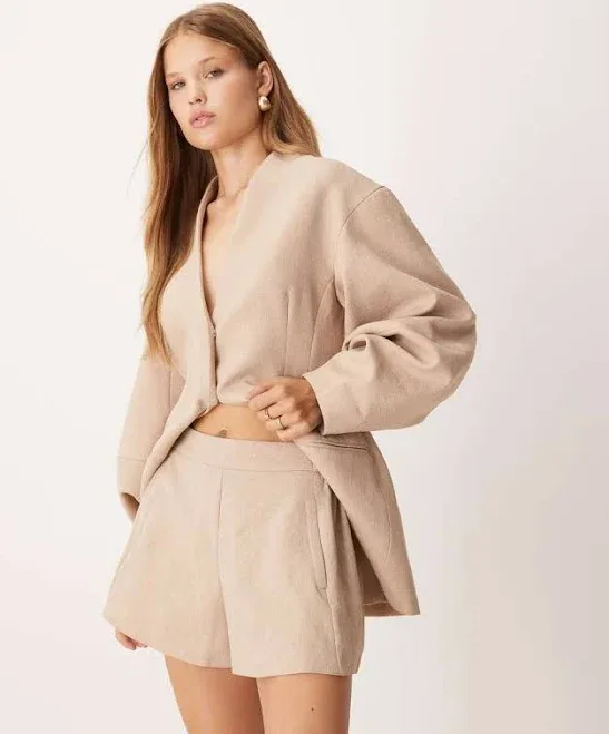 ASOS Tailored Linen Look Shorts