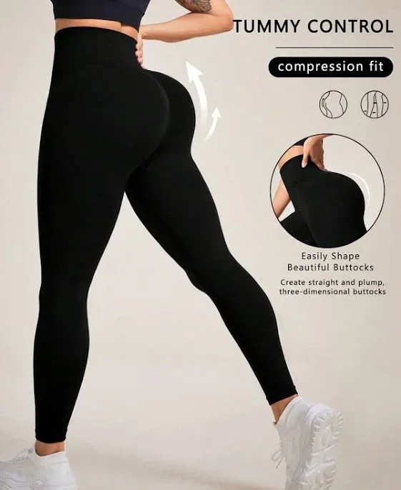 Seamless High Elasticity Yoga Exercise Sports Criss-Cross Waist Sandwashed Sports Leggings Women's
