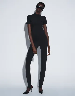 ASOS DESIGN TTYA high waist leggings in black