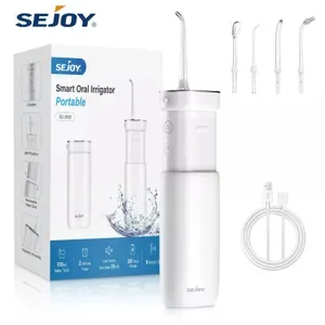 SEJOY Portable Oral Irrigator Water Flosser - Waterproof Dental Water Pick for Home Teeth Cleaning