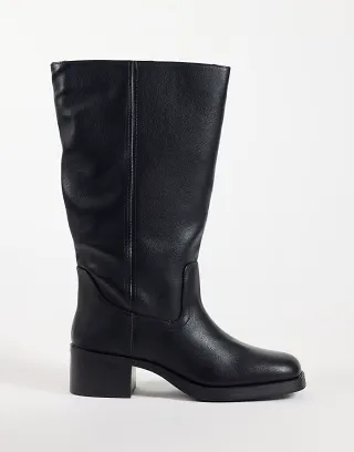 Schuch Denmark pull on knee boots in black