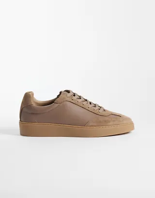 NOAK made In Portugal lace up sneakers in leather and suede mix