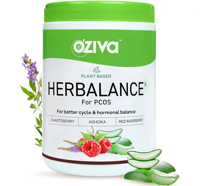 OZiva Plant Based PCOS Supplements Powder for Hormonal Balance