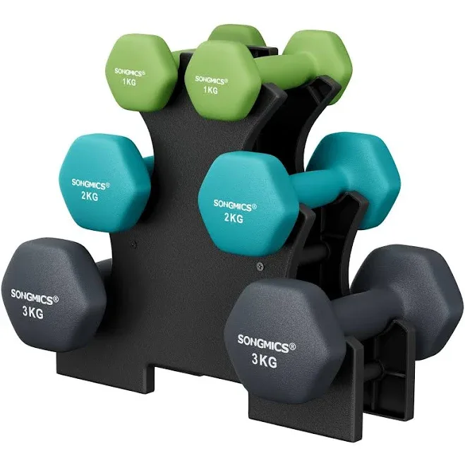 SONGMICS Hex Dumbbells Set