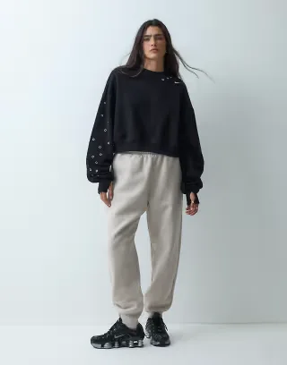 Nike Studio cuffed sweatpants in cream