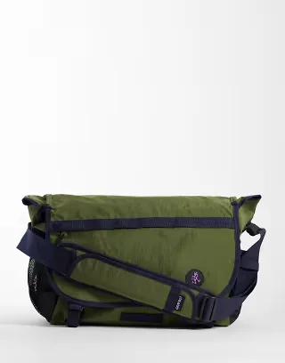 Gramicci cross body messenger bag in olive green