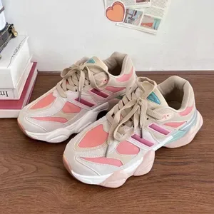 Women Sneakers 2023 Plus Size 41 42 Brand Design Womens Vulcanized Shoes Pink Girls Sports Shoes Fashion Chunky Sneakers