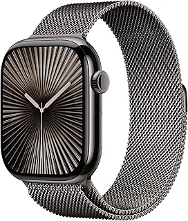 Watch Series 10 GPS + Cellular 46 mm Smartwatch with Slate Titanium Case with Slate Milanese Loop - S/M. Fitness Tracker