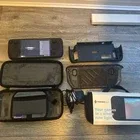 Valve Steam Deck OLED 1TB Black Handheld Console with 2 cases, trackpads.