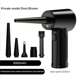 Cordless Electric Air Duster, 51000RPM Rechargeable Computer Duster for Cleaning Dust with 6000mAh Battery for PC, Lapto