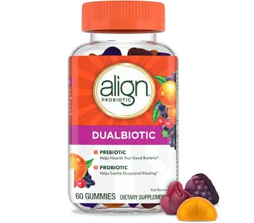 Align Dualbiotic Prebiotic + Probiotic Gummies