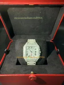 High-Quality Mens And Womens moissanite Diamond Watch, Luxury Design Fully Automatic Mechanical D Color Iced Out VVS Wat