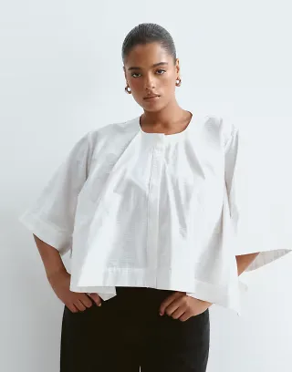 ARRANGE Curve square cut top in white