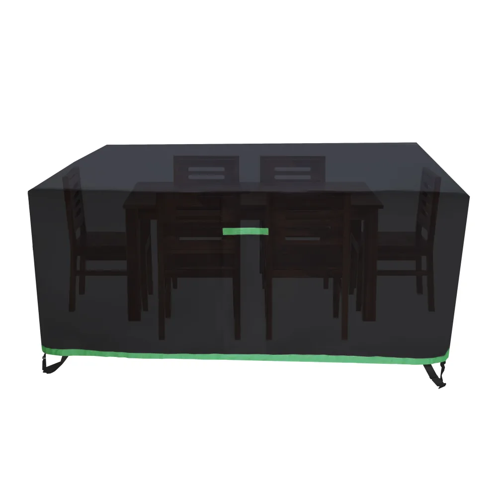 Heavy Duty Waterproof Rectangular Garden Table Cover with Buckle Loops