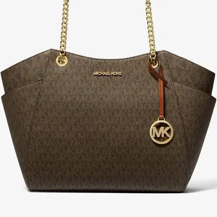 Michael Kors Jet Set Large Signature Logo Shoulder Bag