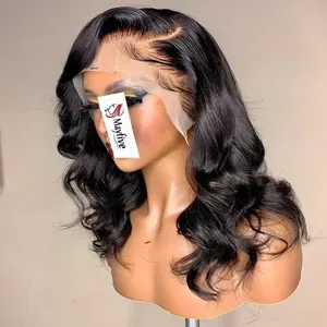 Body Wave Wig Human Hair 13x4 HD Transparent Lace Frontal Wigs Human Hair Free Part Loose Wavy Lace Front Wigs Human Hai