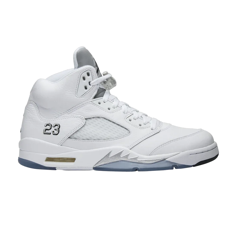 Air Jordan 5 Retro Metallic White