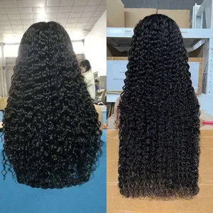 Raw Vietnamese Super Double Bone Straight Lace Front Human Hair Wigs - High Quality 333 Single Drawn Hair for Black Wome