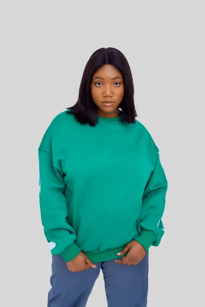 SLOGAN PRINT SWEAT SHIRT