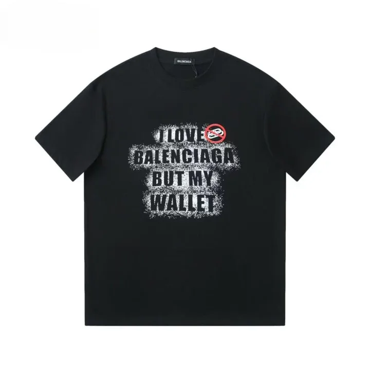 Stylized Balenciaga logo black t-shirt