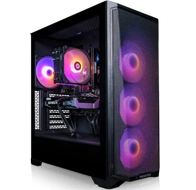 AWD-IT G370A Mesh AMD Ryzen 5500 6 Core NVIDIA RTX 5060 Ti 8GB Desktop PC for Gaming