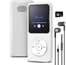 Sounce 16GB Mini MP3 Music Player with Bluetooth 5.4, HiFi Lossless Sound, Video Playback, Voice Recorder, FM Radio, E-B