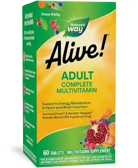 Nature's Way Alive! Daily Energy Complete Multivitamin 60 ct