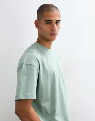 4505 Icon heavyweight cotton oversized T-shirt with quick dry finish in sage wash