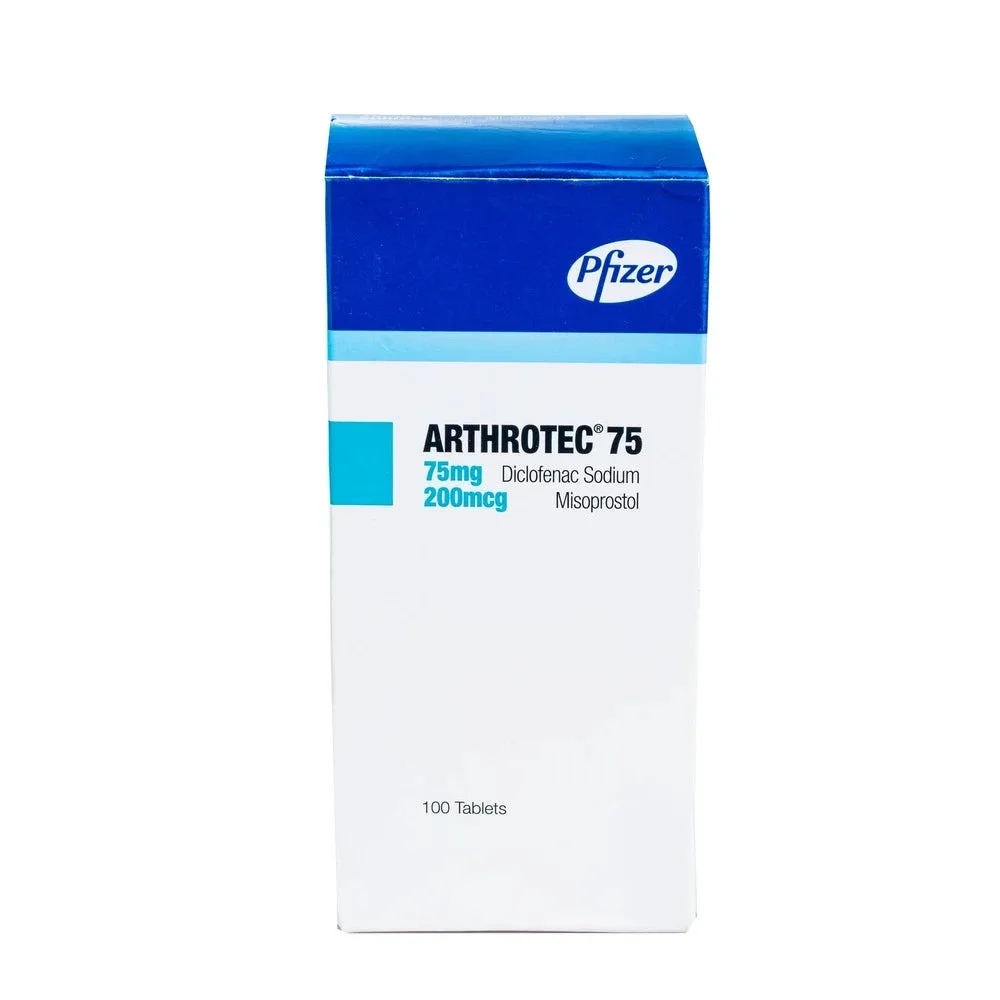 Arthrotec 75mg (Diclofenac/Misoprostol) Tabs x100