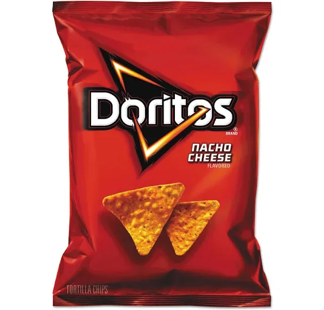 Doritos Nacho Cheese Tortilla Chips, 1.75 oz Bag, 64/Carton (44375)