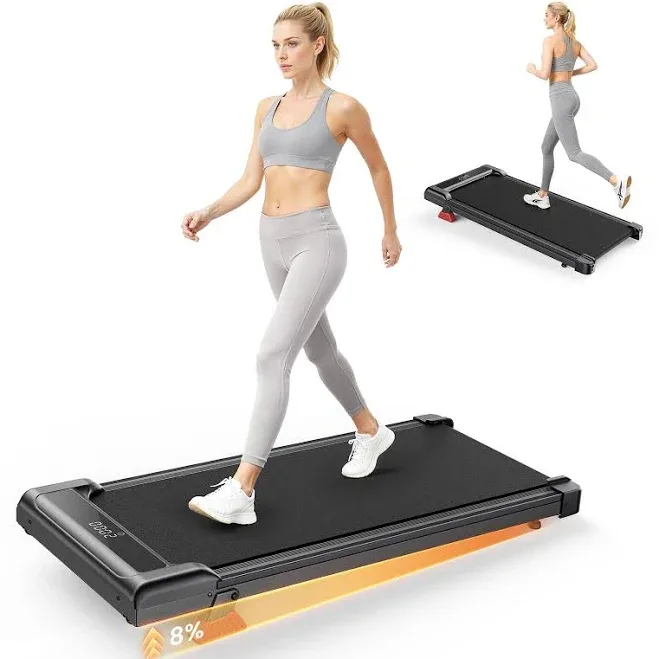 HomeFitnessCode Walking Pad Treadmill 7% Incline, Treadmills for Home, 2.5HP Portable Electric Under Desk Treadmill with