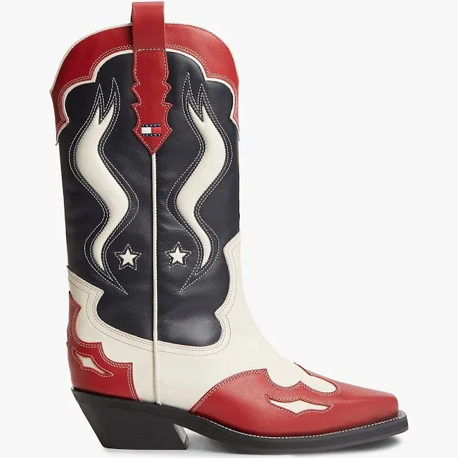 Tommy Hilfiger Women's Leather Cowboy Boots