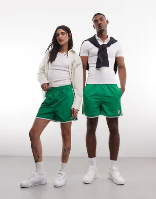 Reebok 4" woven shorts in green - exclusive to ASOS
