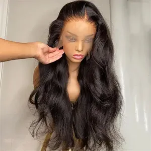Human Hair Half Wig for Black Women, Glueless Full Lace Wig, Silky Smooth Loose Deep Wave, Extra Long to Medium Length,