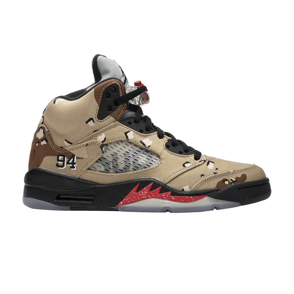 Air Jordan 5 Retro Supreme Desert Camo