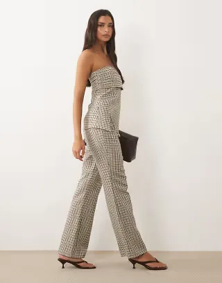 ASOS LUXE plaid tailored pants - part of a set