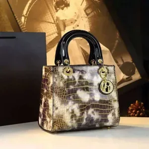 Feeintageniche Crocodile Pattern Handbags for Women - Single Shoulder Crossbody Sling Bags - Stylish Ev