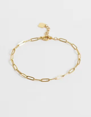 ASOS DESIGN Curve chain bracelet with paperchain links