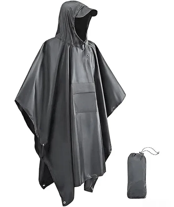 Victoper Adult Reusable Waterproof Poncho