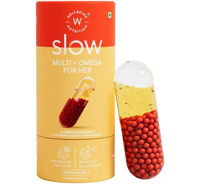 Wellbeing Nutrition Slow Multi + Omega for Her Multivitamin Capsule