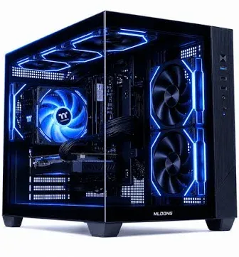 Mloong Gaming PC Desktops AMD Ryzen5 5500, Radeon RX 6500xt 4gb, 500gb Ssd, 16gb Ram, 650w, Win11, Wifi, Black
