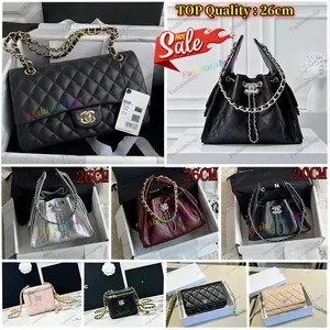 Designer classic flap shoulder bag cc Womens cf bag Handbag Shouder Chain Bag 25 hobo bag Waet Check woc Purse Doube Let