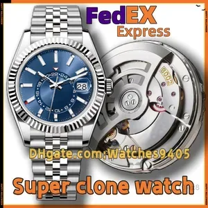 NOOB Factory Mens Watch - Designer SKY Dweller with 9002 Movement, Sapphire Glass, Noctilucent Hands, Waterproof, 72H Po