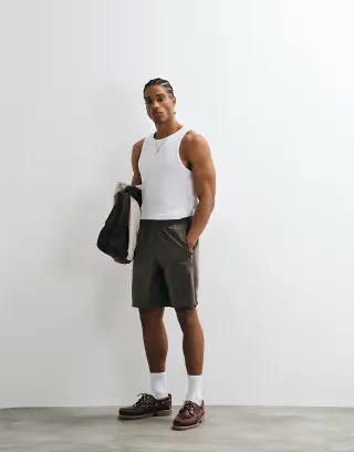adidas Originals Firebird 3-Stripes shorts in charcoal