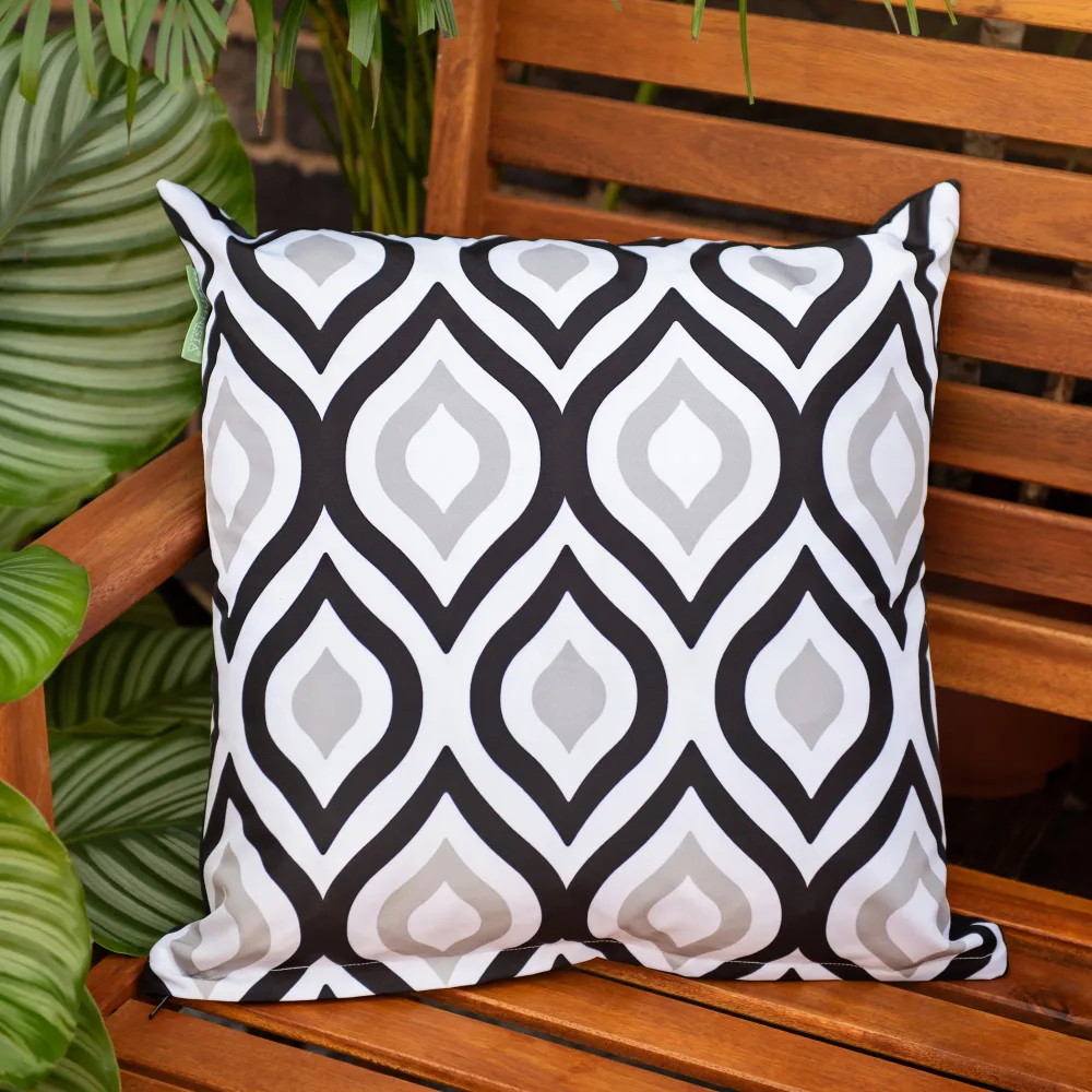 Water Resistant Geometric Garden Scatter Cushions Printed Decorative Pillows