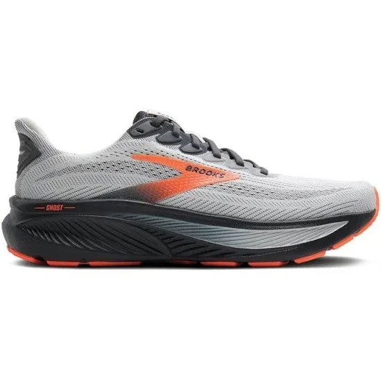 Brooks Men's Ghost 17 Running Shoes Grey/Light Orange - Men's Running at Academy Sports