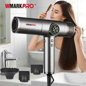 WMARK Hair Dryers Professional Negative Ion Blow Dryer - Quiet BLDC Motor - Fast Drying Hair Styling Tool for Home and B