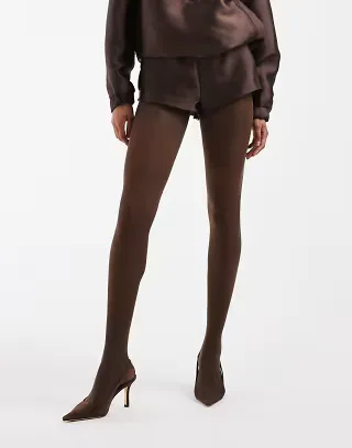 JJXX 40 denier tights in brown