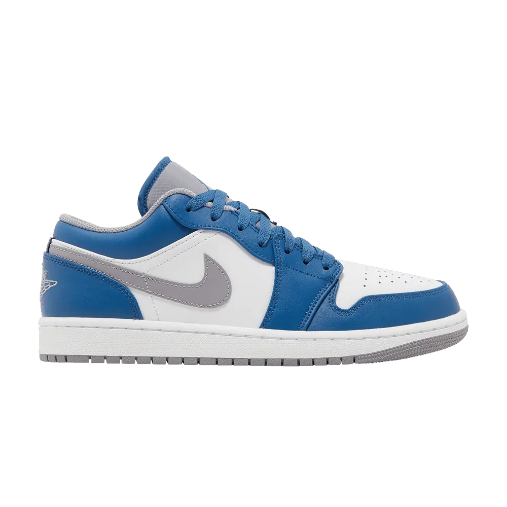 Air Jordan 1 Low True Blue Cement