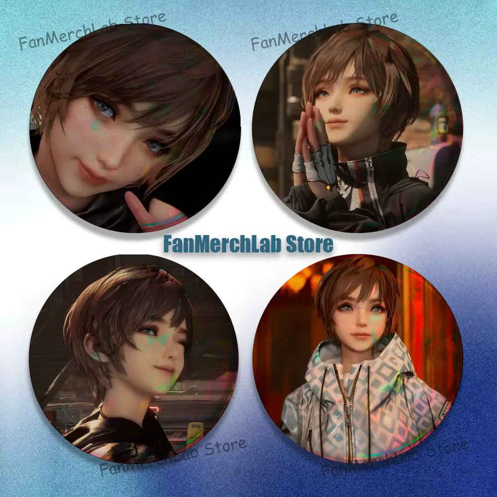S-Stellar lily B-Blade Anime Enamel Pin Badge Cartoon Round Brooch Accessories on Backpack Gifts